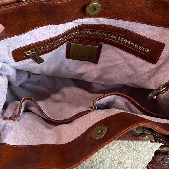 Vintage Kooba Tooled Leather Handbag - Picture 9 of 11